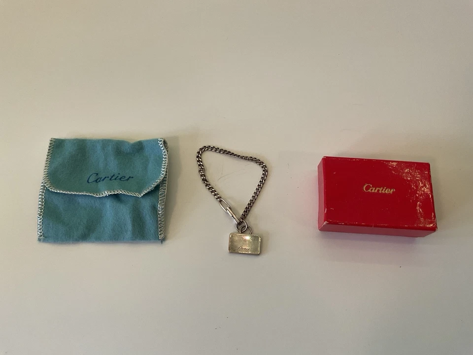 Кольцо для ключей CARTIER цепочка серебро с биркой Cartier серебро - Изображение 1 из 1