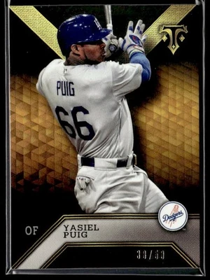 L38,663 - 2016 Topps Triple Threads Onyx #20 Yasiel Puig /50 - Image 1 of 2