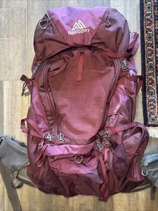gregory deva 60 Plum Colored Bag Weather Shield Bag Damen Rucksack Backpacking - Bild 1 von 20