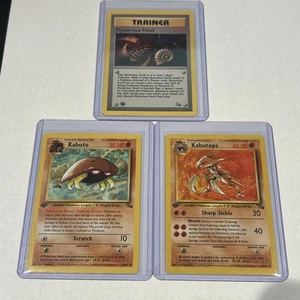 Pokémon TGC Base Set Kabutops Evolution Set - 1st Edition - Picture 1 of 2