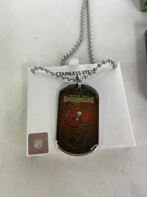Collar Tampa Bay Buccaneers Etiqueta de Perro Acero Inoxidable NFL Licenciado con Caja de Regalo Foto 1 de 4