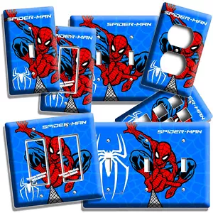INCREDIBILE SPIDERMAN INTERRUTTORE LUCE USCITA PIASTRA A PARETE RAGAZZI FUMETTI SALA GIOCHI ARREDAMENTO ARTISTICO - Foto 1 di 32