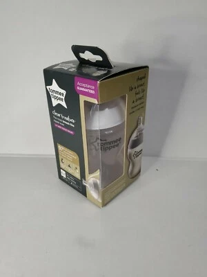 Biberón Tommee Tippee Closer to Nature 9 oz 0 meses + flujo lento libre de BPA NUEVO Foto 1 de 4