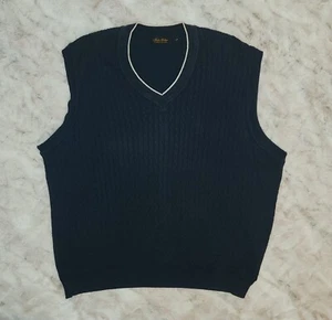 BROOKS BROTHERS GOLFPULLOVER WESTE Herren Größe L marineblau ärmellos Made in USA - Bild 1 von 8