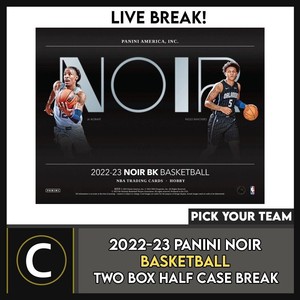 2022-23 PANINI NOIR BASKETBALL 2 BOX BREAK #B3016 -Los Angeles Lakers