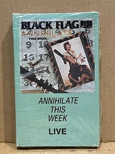 BLACK FLAG annihilate this week live SEALED CASSETTE EP punk KBD hardcore RARE - Picture 1 of 8