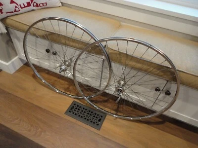 Vintage UKAI 27 x 1¼” Road Clincher Wheel Set with SUNSHINE Hubs - Image 1 of 4