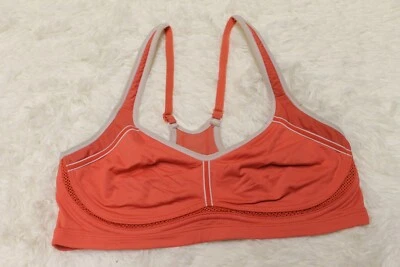 Danskin Now Women 30 A Sports Bra Racerback Keyhole Spandex Orange - Image 1 of 4