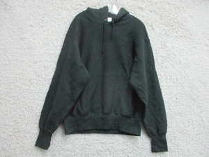 Suéter Lee Grande Adulto Negro Sudadera con Capucha Pullover Bolsillos Canguro Informal Logo Para Hombres - Imagen 1 de 10