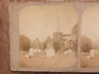  Stoke Poges Church 'East View' Buckinghamshire Victorian Stereoview Photo