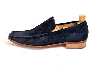 Versace Classic Made in Italy Herren Slipper Vollleder Schwarz UK 9 EU 43 - Bild 1 von 10
