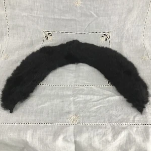 Vintage Genuine Fur Stole Scarf  Wrap Boa Mod Removable Sweater Coat Collar - Picture 1 of 8