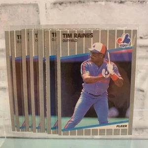 1989 Fleer Baseball Tim Raines #391 7 Card Lot - Picture 1 of 3
