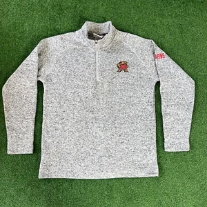 University Of Maryland Terrapins Champion Sweater 1/4 Zipper size Medium Mens - Picture 1 of 24