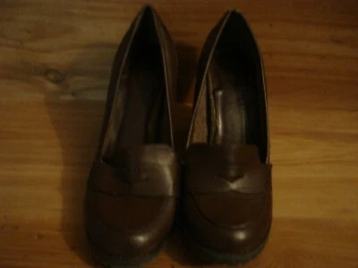 Grueso Y2K Tacones Zuecos Doc Martens Marrón Mujer Zapatos Forma Plana Combate Foto 1 de 4