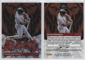 2022 Panini Donruss Unleashed Diamond Rickey Henderson #UL-17 HOF