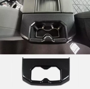 Für Toyota Tundra 2022-2025 Kohlefaser Armlehne Wasser Getränkehalter Abdeckung Blenden - Bild 1 von 8