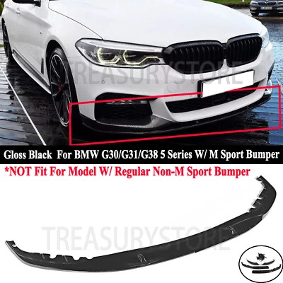 Labio de parachoques delantero brillante estilo 17-19 MP BMW SERIE 5 G30 G31 G38 540i M Sport Foto 1 de 4