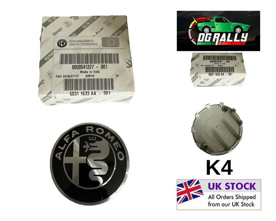 New Genuine OE Alfa Romeo Giulia Stelvio MY2016 Alloy Wheel Center Cap 50541227 - Image 1 of 1