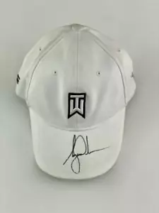 TIGER WOODS SIGNED AUTOGRAPH TW NIKE HAT - MASTERS LEGEND, GOLF GOAT RARE!! JSA - Picture 1 of 3