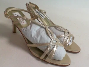 New Dyeables Wedding Shoes Heels - Champagne Gold - Elvira - US 9 B UK 7 #20A66 - Picture 1 of 6
