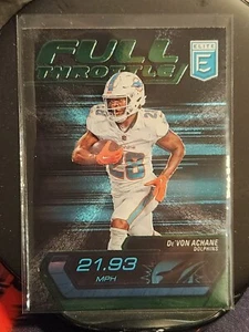 2024 Panini Donruss Elite - Full Throttle - De'Von Achane Dolphins - Picture 1 of 1