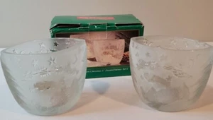 The Night Before Christmas 3" Frosted Votives Set Of 2 Candleholders - Bild 1 von 5