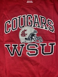 Large 15-16 Wsu Cougars Football Long Sleeve Shirt - Picture 1 of 2