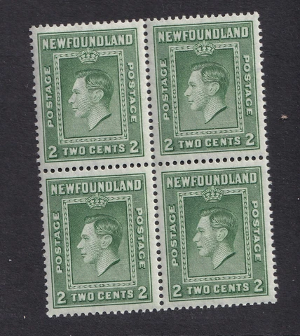 Newfoundland stamps #245-248 2c - 7c Royal Family bk's of 4 VF/mnh Cover