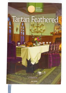 Book Tartan Feathered Jan Fields Scottish Bakehouse Mysteries Annies Bookmark - Picture 1 of 2