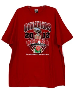 Wisconsin Badgers T-Shirt Mens XXL 2012 Rose Bowl Champions (But They Lost) New - Picture 1 of 8
