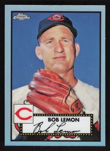 2021 Topps Chrome Platinum Anniversary #652 Bob Lemon Refractor Card  - Picture 1 of 2