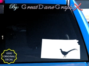 Kansas Fasan Jagd Staat Vinyl Aufkleber Sticker/Farbe - HOCHWERTIG - Bild 1 von 2