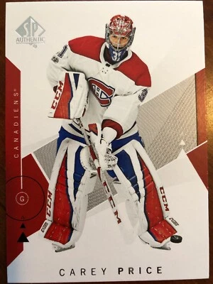 18-19 UD SP Authentic #75 Carey Price - Image 1 of 2