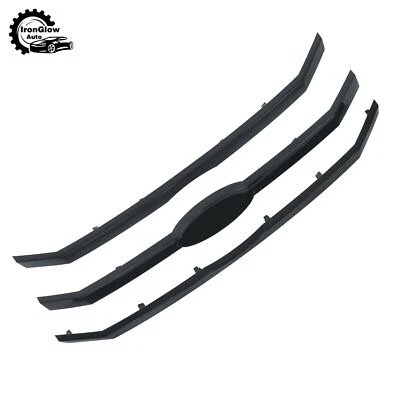 Black Front Grille Bar Insert Plastic For Ford Flex 2009 2010 2011 2012 3Pcs Foto 1 de 4