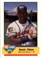 1994 Idaho Falls Braves Fleer/ProCards #3601 Bennie Tillman