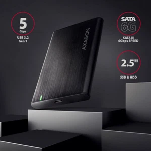 External Hard Drive HDD ✅500GB USB-C / USB 3.2 5Gbps AXAGON - Picture 1 of 9