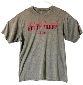 Ole Miss Rebels Shirt Mens L Gray Colosseum Football Basketball Sports NCAA - Picture 1 of 5