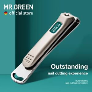 MR.Green Nail Clipper Stainless-Steel Manicure Fingernail Scissors Nail Cutter