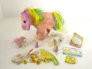 Vintage My Little Pony Lot Figures Plush Accessories 1980's 80's Outfit Shoes - Picture 1 of 8