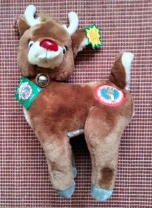 1989 Applause Rudolph The Red Nosed Reindeer Plush Christmas Music - Picture 1 of 17
