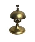 Brass Service Bell Pedestal Push To Ring Bell 4.5”