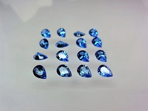 Dark Aquamarine Pear Cut Shape SIZE CHOICE Loose Stones Spinel Gemstones - Picture 1 of 8