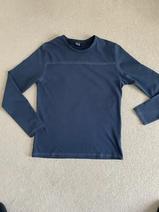 100% Cotton Unisex Long Sleeved T Shirt Size M Anthracite Grey New size: M - Picture 1 of 8