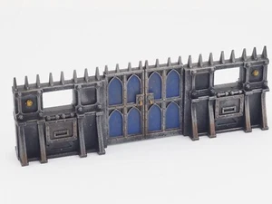 GW 40K BATTLEZONE FRONTERIS STC STOCKADES. DIPINTO. VERDE 1535 - Foto 1 di 5