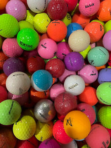 50 Golf Balls-  Color Variety Mix - AAAA