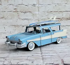 1950s 1 Pickup Truck Nomad Car Race Metal Carousel Blue Color Decorative - Picture 1 of 6