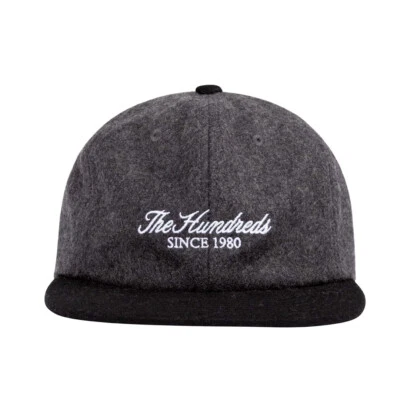 Gorra ajustable de lana The Hundreds "Rich" con tirantes (gris) Foto 1 de 2