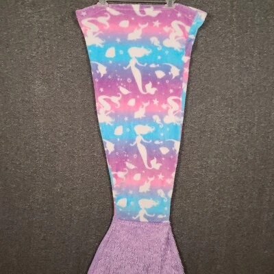 Manta suave cola de sirena azul rosa púrpura pez sirena delfín estrella pez Foto 1 de 4