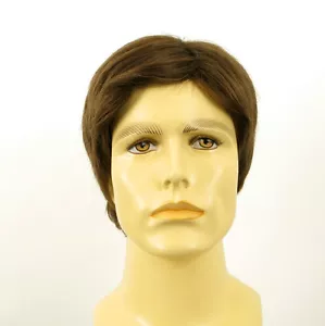 Perruque homme 100% cheveux naturel châtain clair ref THIERRY 8 - Imagen 1 de 8